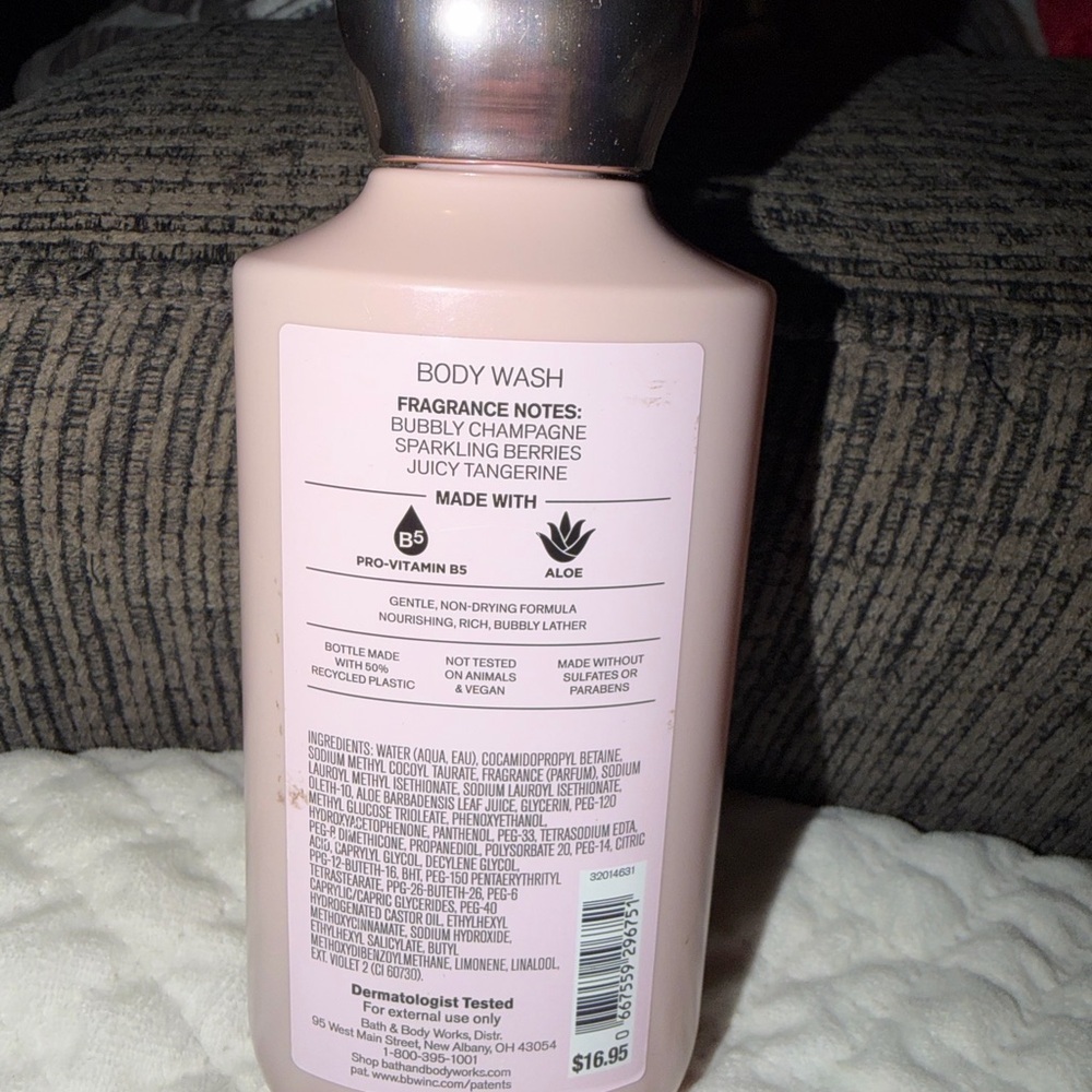 Bath & Body Works Champagne Toast Body Wash - Light Pink with Rose Gold Accents - Picture 2 of 2